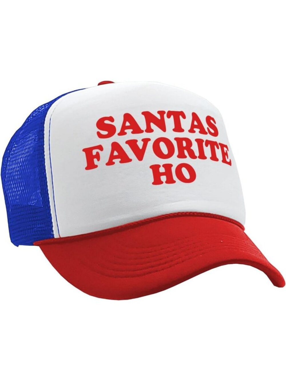 Funny Vintage Retro Santa Claus Trucker Hat - Christmas Holiday Cap for Men